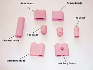 Different type of ceramic beads used for PWHT flexible ceramic heating pad ceramic beads 1