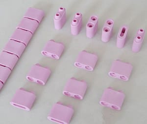FLEXIBLE CERAMIC PAD HEATERS DIFFERENT GRADE OF CERAMIC BEADS AND ACCESSORIES DIRECT FEEORT HEATING PERFORMANCE FROM YANCHENG FUDI COMPANY ceramic beads01