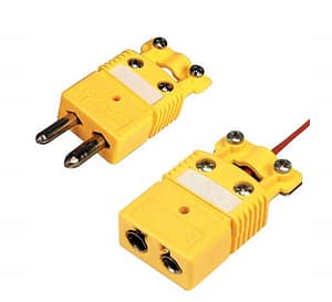 K Type Thermocouple Plug - In-Line (Male) pannel mounted TC socket 1458