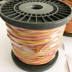 2x0.71mm fiber glass insulation K type red/yellow thermocouple wire