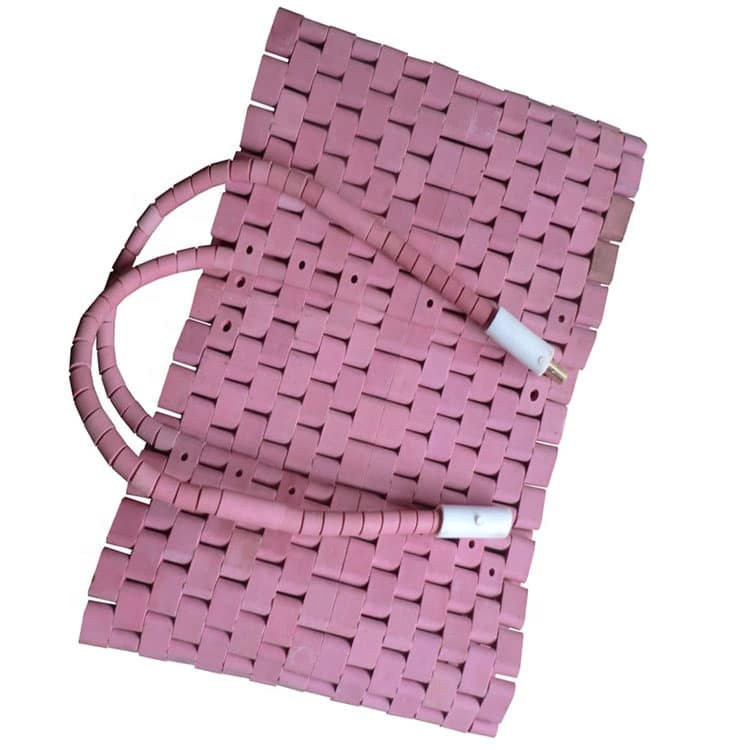 FLEXIBLE CERAMIC PAD HEATERS DIFFERENT GRADE OF CERAMIC BEADS AND ACCESSORIES DIRECT FEEORT HEATING PERFORMANCE FROM YANCHENG FUDI COMPANY normal type of ceramic heating pad